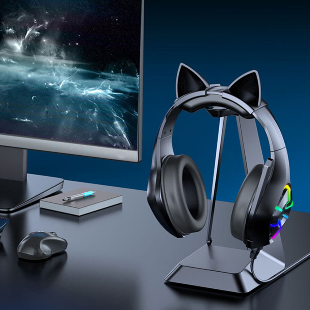 Desk Setup Headphones - Headset Stand Gaming Desk Accessory ABS
