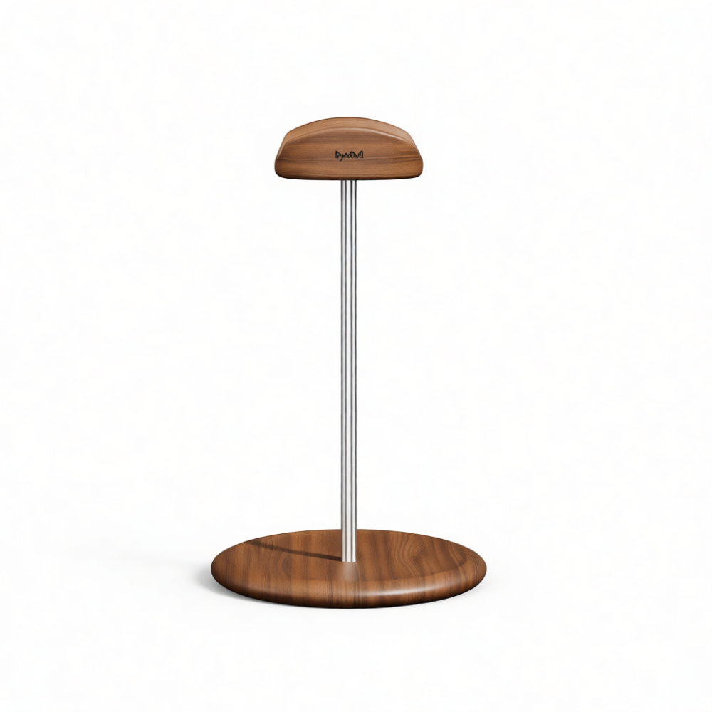 Solid Wood Headset Holder Stan - Desk Setup Headphones review and price