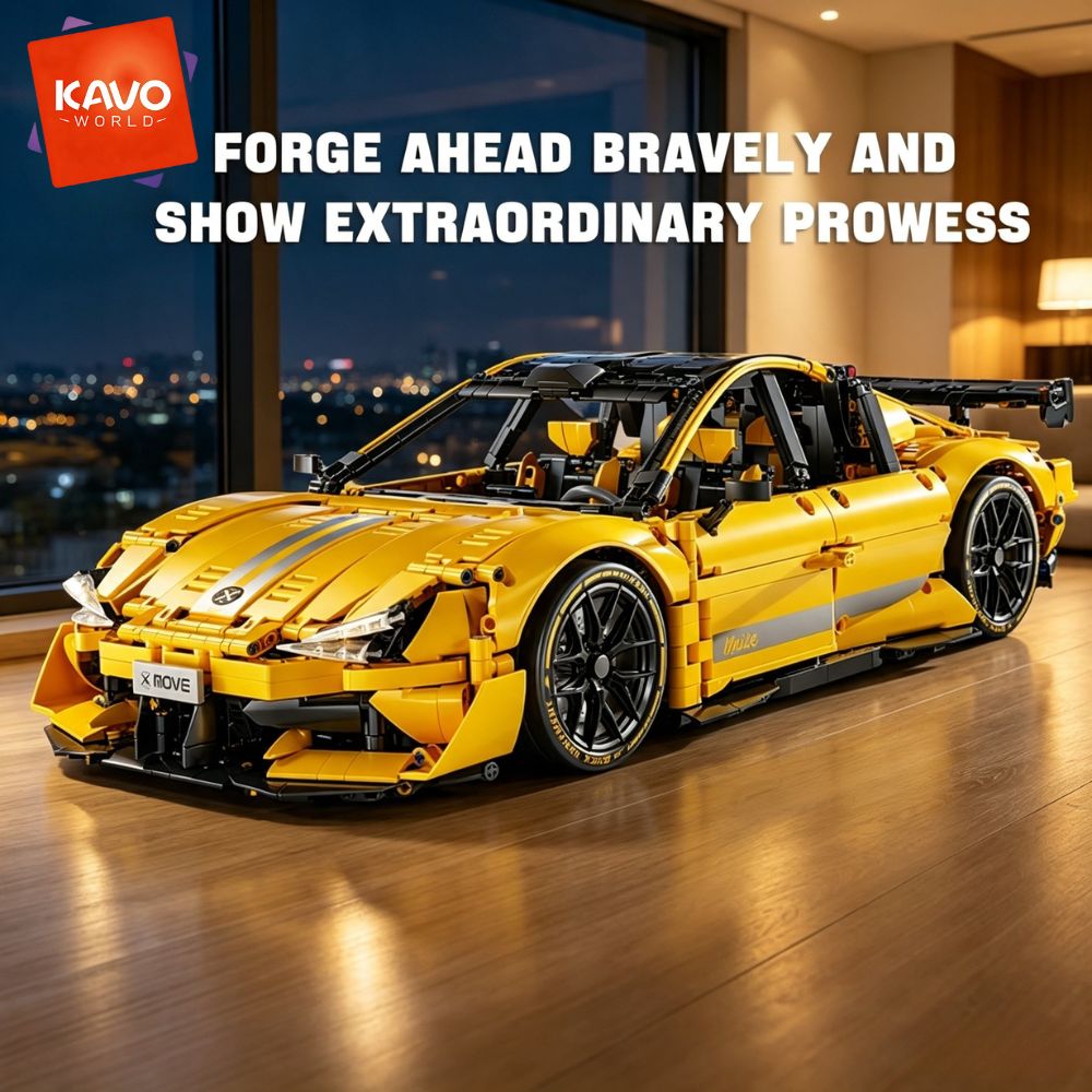 KAVOWORLD 2143pcs Yellow 1:10  - Desk Setup Requirements review and price