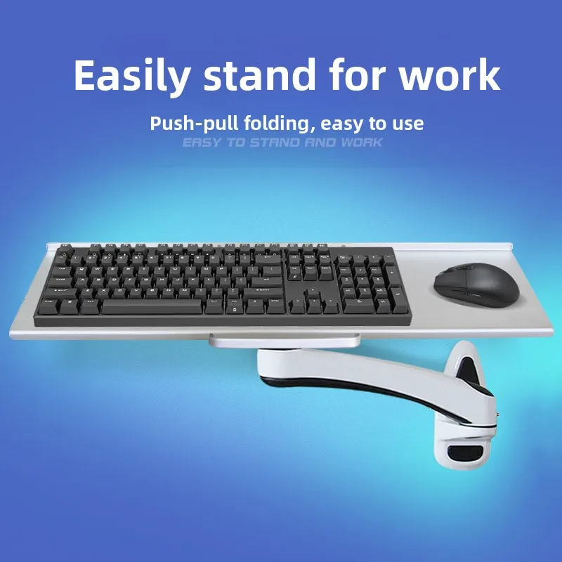 Industrial Wall Mounted Keyboa - Desk Setup With Keyboard Tray review and price