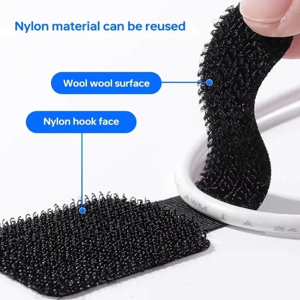 Self Adhesive Reusable Cable T - Cable Velcro Strap review and price