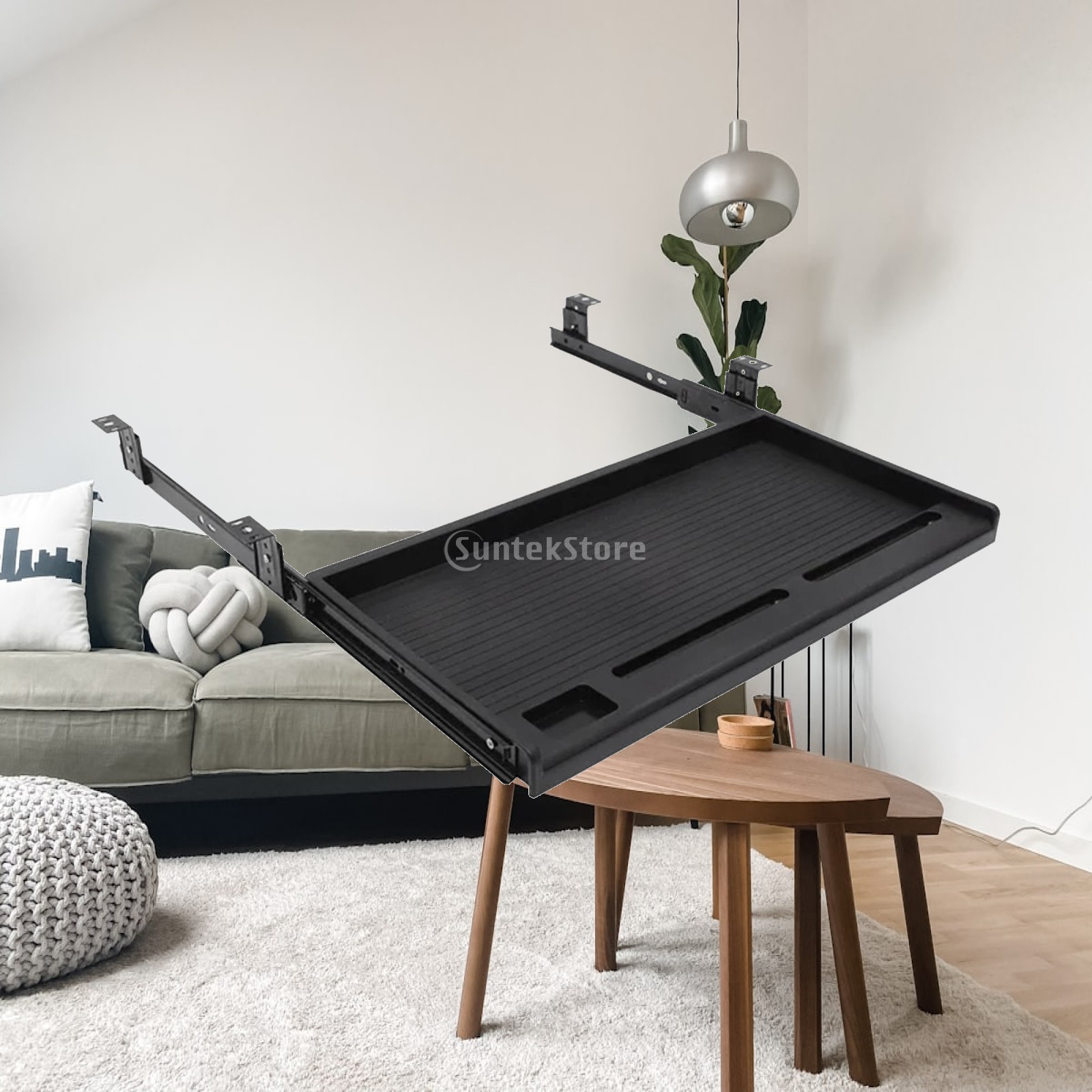 Slide Out Keyboard Tray Under  - Desk Setup With Keyboard Tray review and price
