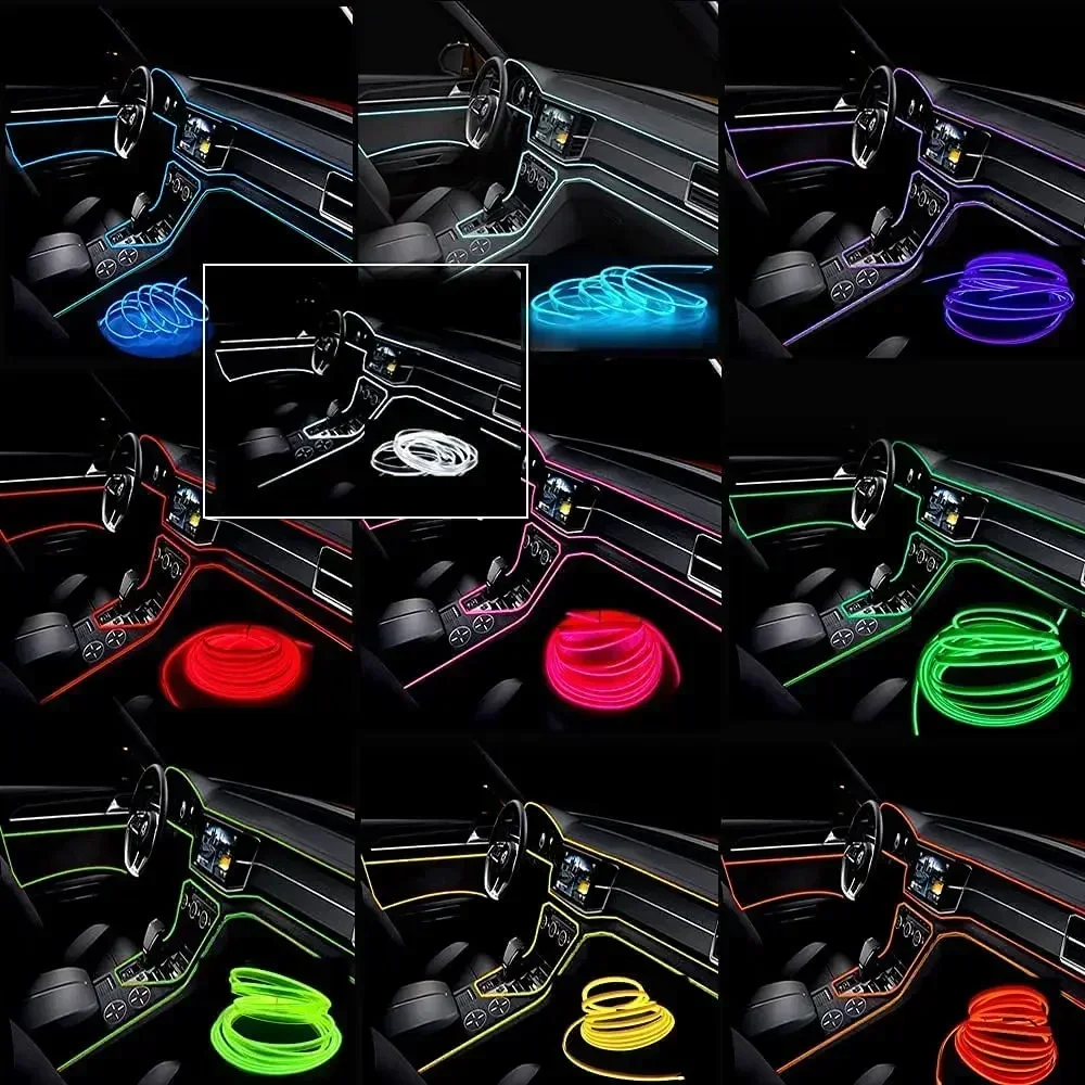 1/3/5M Car Interior Light Deco - Ambient Light Bar Usb review and price