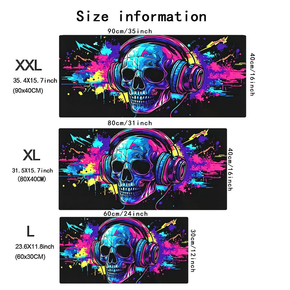 Neon Skull Headphone Extended  - Desk Setup Headphones review and price