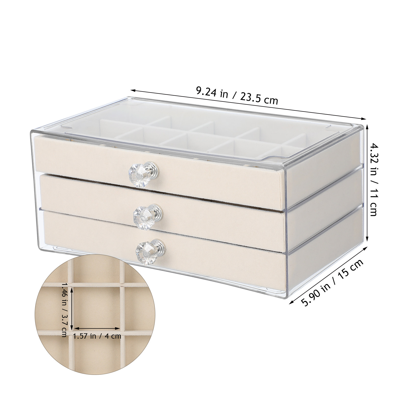 45 Section Jewelry Organizer B - Jewelry Desk Setup review and price