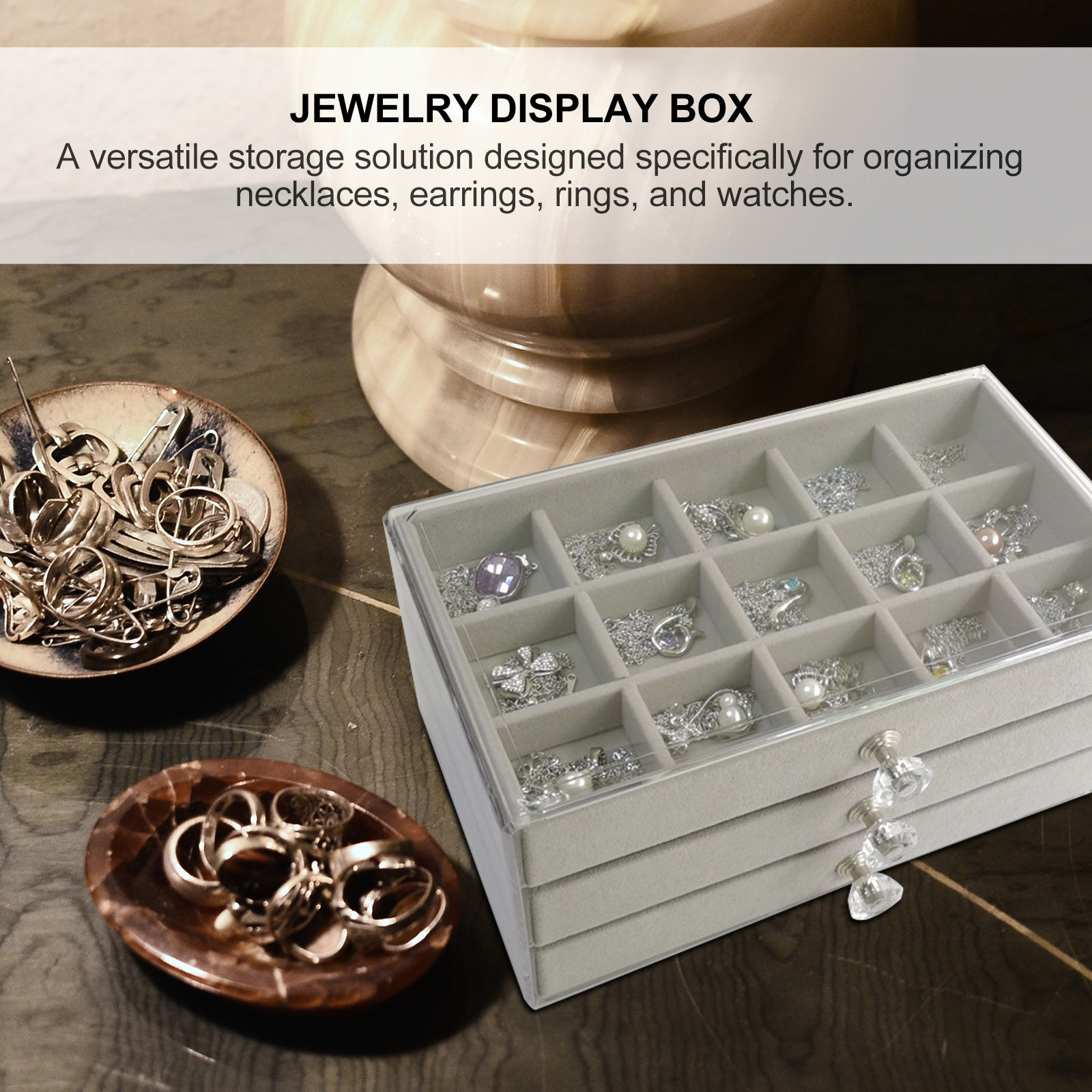 45 Section Jewelry Organizer B - Jewelry Desk Setup review and price