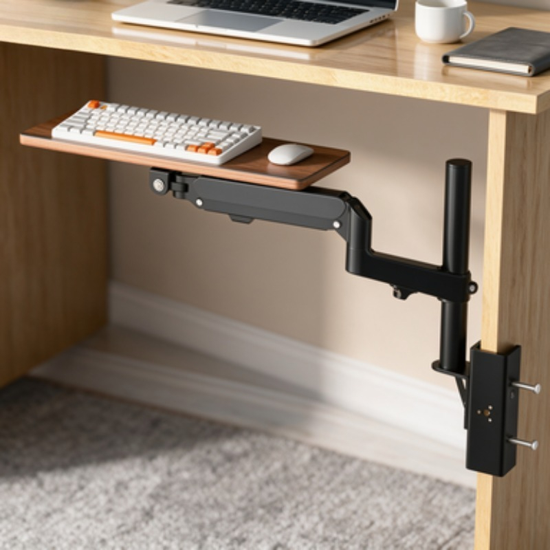 Save Space Under Desk Keyboard - Desk Setup With Keyboard Tray review and price