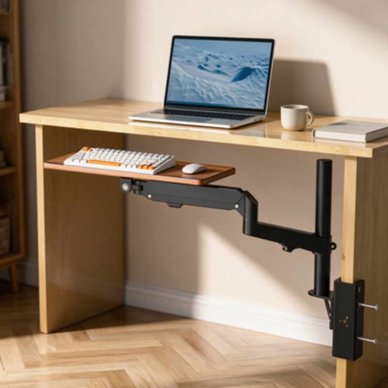 Save Space Under Desk Keyboard - Desk Setup With Keyboard Tray review and price