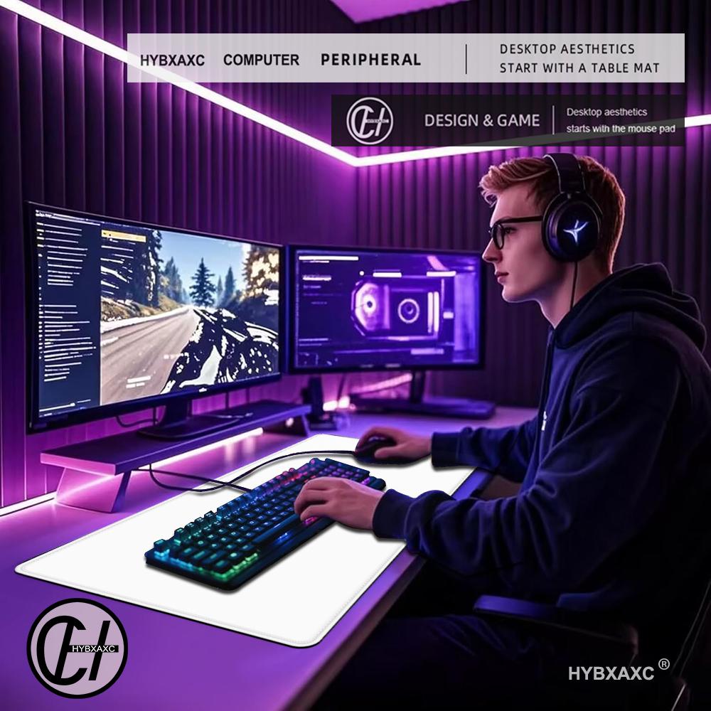 Solid Color Gaming Mouse Pad G - Desk Setup With Keyboard Tray review and price