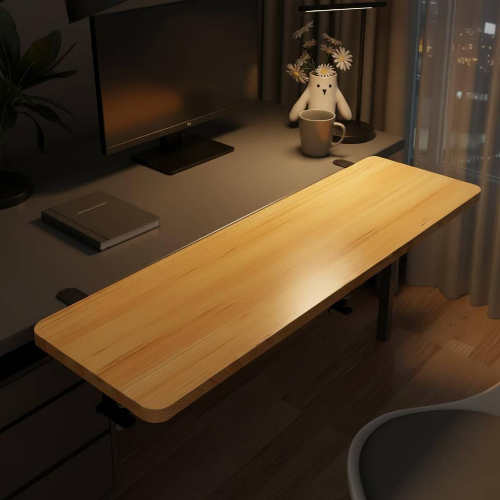 Folding Desk Shelf Desk Extens - Desk Setup With Keyboard Tray review and price