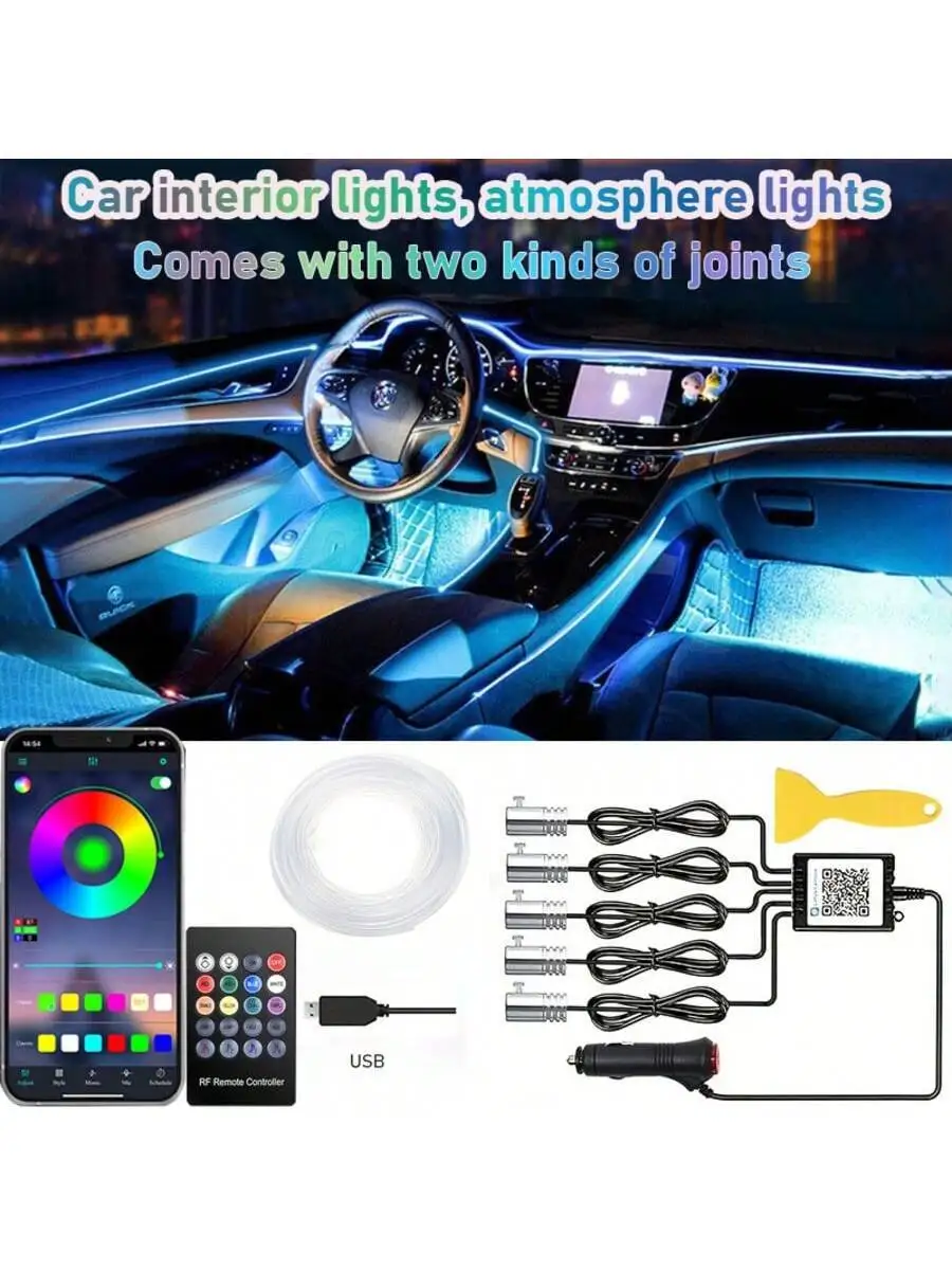 Car Interior Lights, USB Car L - Ambient Light Bar Usb review and price