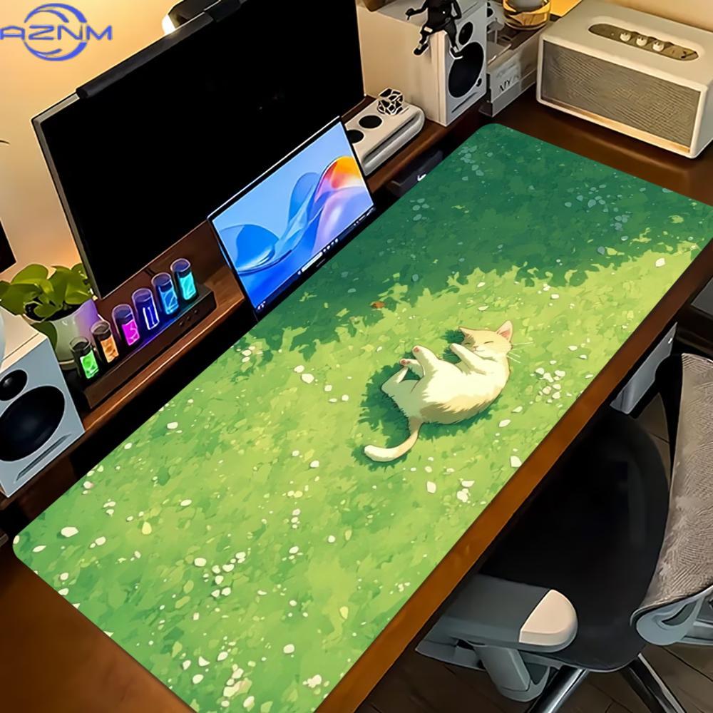 Floral Cat Design Large Gaming - Desk Setup Gaming And Work review and price