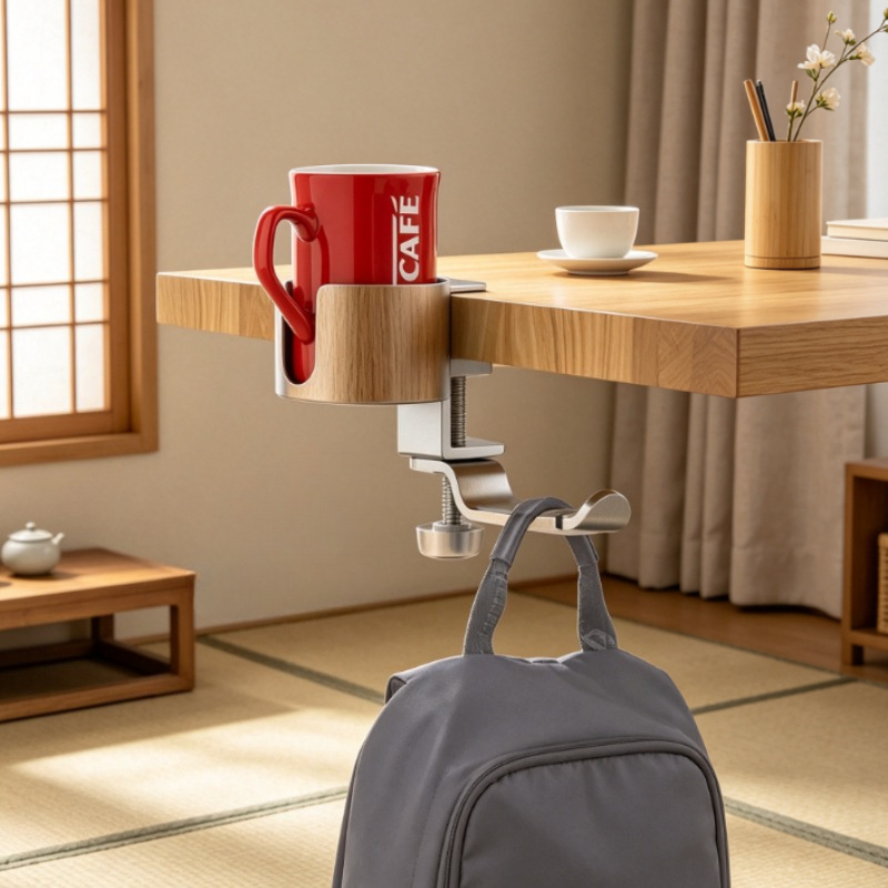 Premium Rotating Cup Holder Al - Desk Setup Headphones review and price