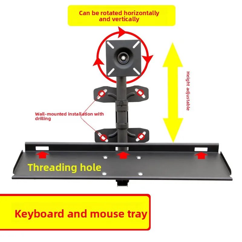 Adjustable Wall Keyboard Tray  - Desk Setup With Keyboard Tray review and price