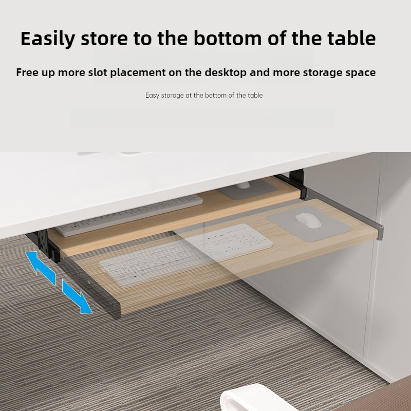 Wooden Keyboard Tray Under Des - Desk Setup With Keyboard Tray review and price