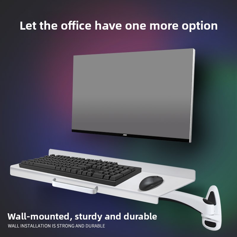 Industrial Wall Mounted Keyboa - Desk Setup With Keyboard Tray review and price