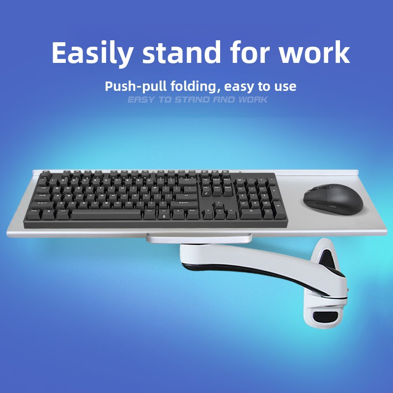 Industrial Wall Mounted Keyboa - Desk Setup With Keyboard Tray review and price