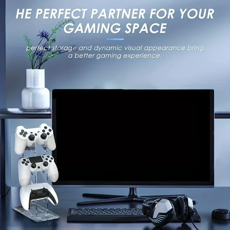 Game Storage Rack 3 Tier Contr - Desk Setup Headphones review and price