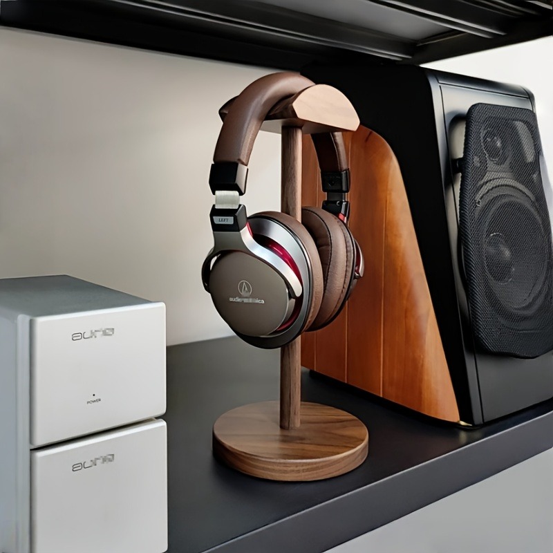PGY Wooden Headphone Stand Erg - Desk Setup Headphones review and price